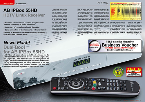 AB IPBox 55HD спутниковый HDTV ресивер